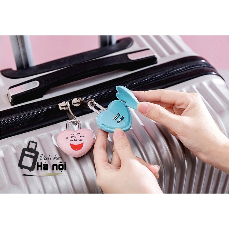 Khoá mã số mini an toàn cực xinh cho vali kéo, cốp mĩ phẩm, túi du lịch....