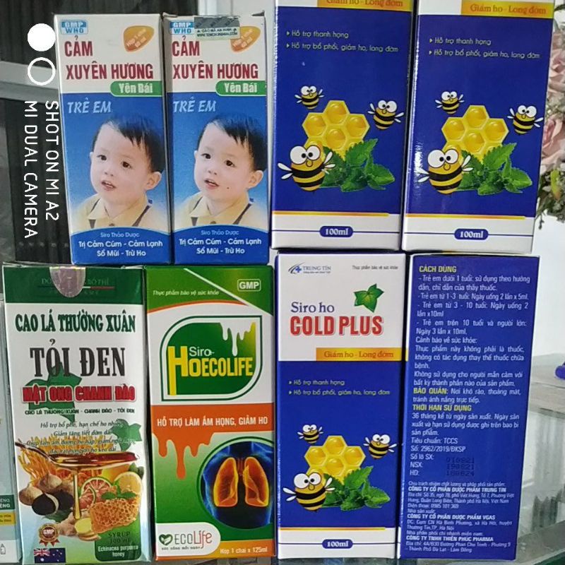 Siro Bổ phế giảm ho long đờm Cảm xuyên hương- Cao lá thường xuân- Cold Plus