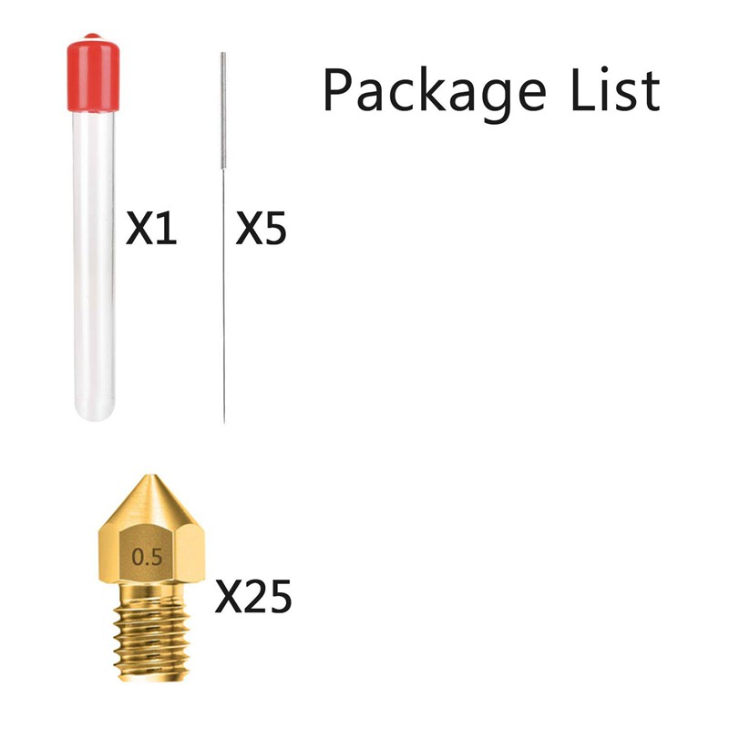 Đầu Phun Máy In 3 Đầu 0.5mm Mk8 25 3d Chất Lượng Cao | BigBuy360 - bigbuy360.vn