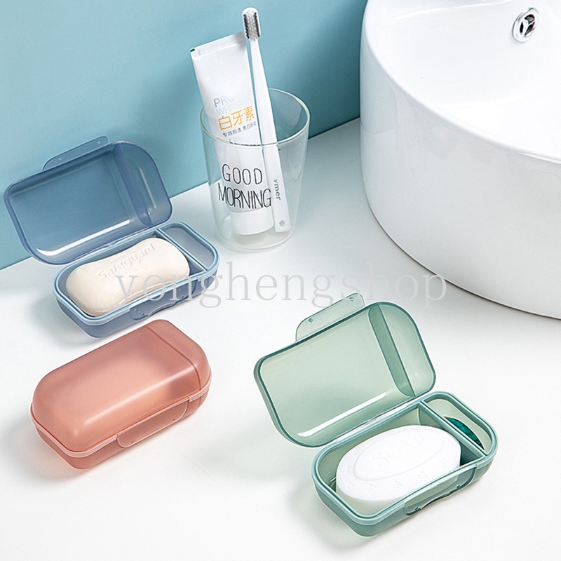 Hộp Nhựa 2 Ngăn Đựng Xà Phòng Tiện Lợi