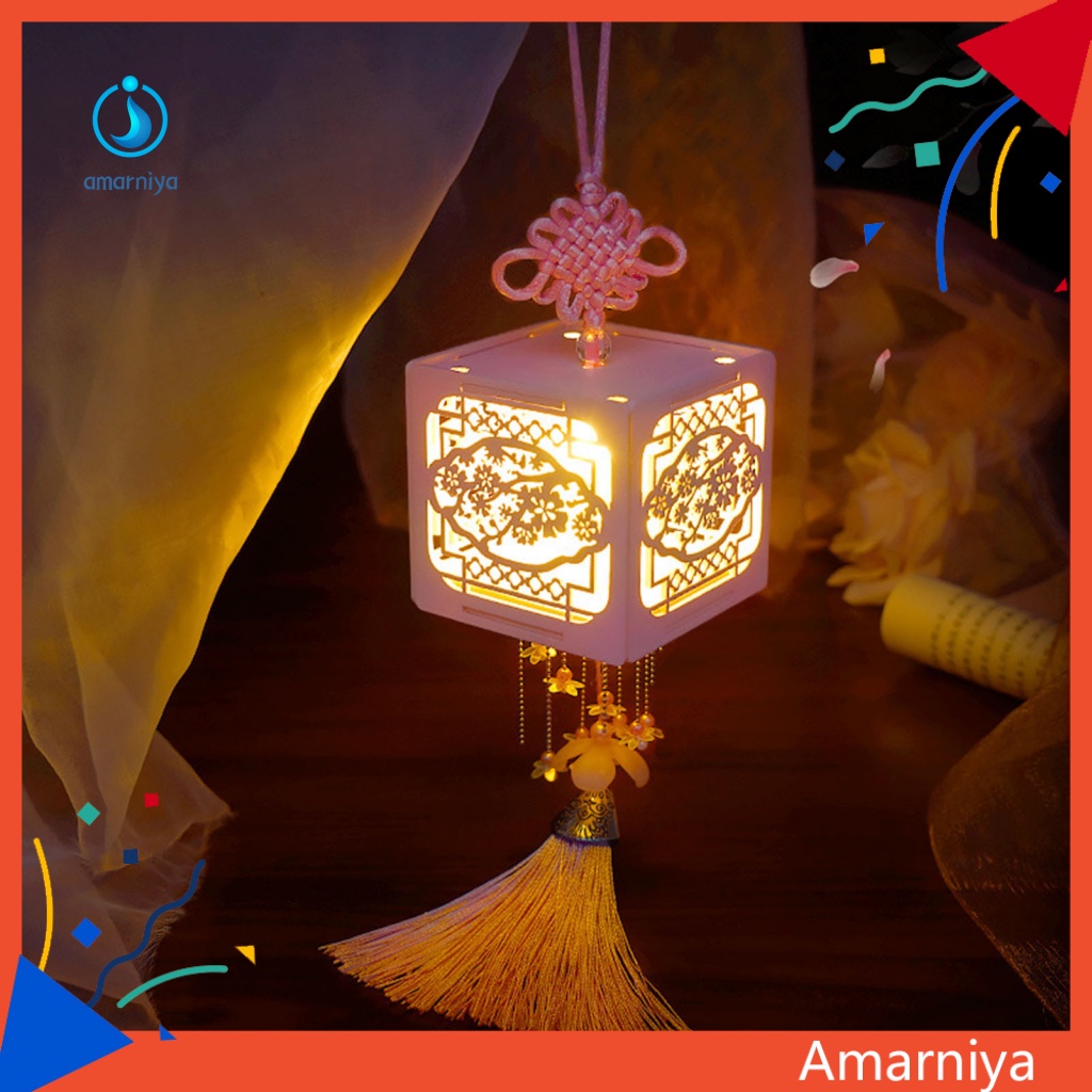 Mô Hình Lồng Đèn Trung Quốc Tự Lắp Ráp Sáng Tạo Dùng Làm Quà Tặng Giáng Sinh