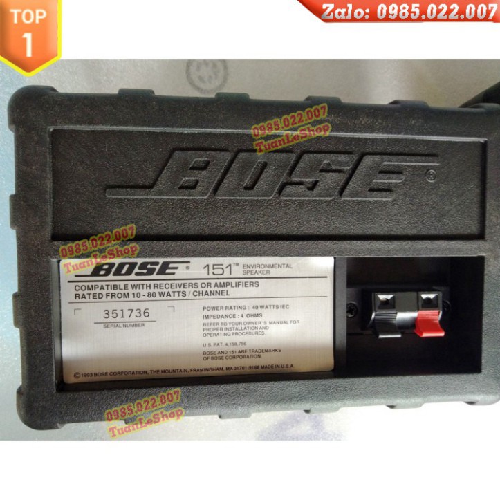 CẶP LOA TREBLE TƯỜNG BOSS 151 MÀNG ĐỎ - BOSE151