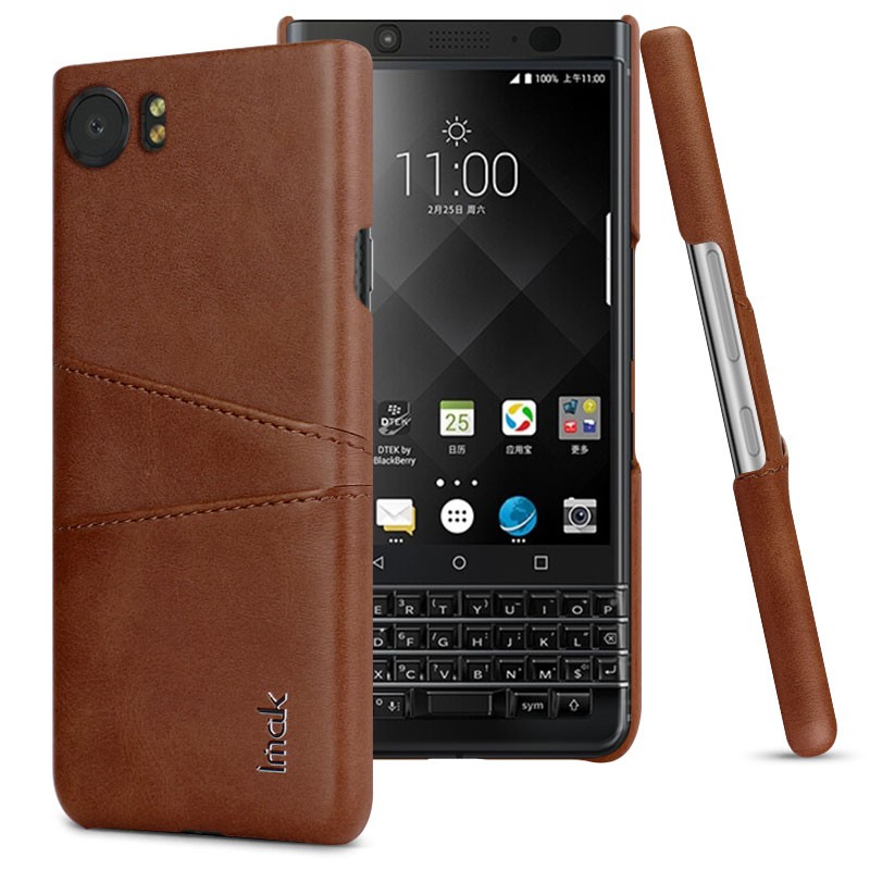 Ốp điện thoại da cứng cao cấp sang trọng cho BlackBerry KEYone / DTEK70
