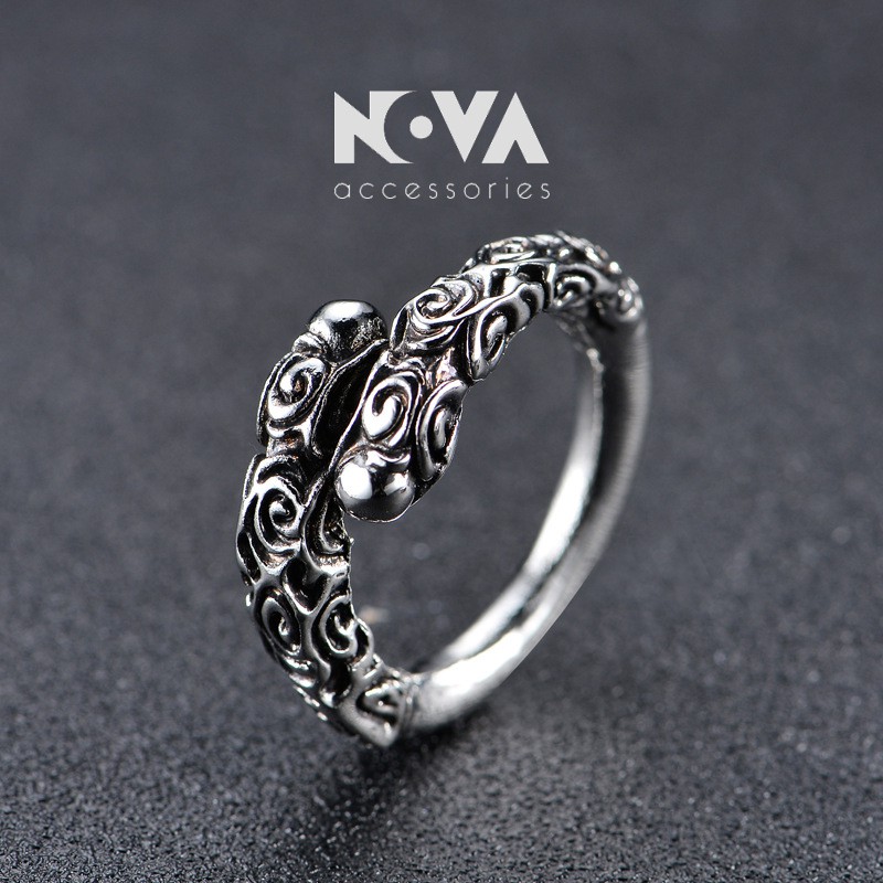Nhẫn đuôi khỉ - Monkey Tail Nova Ring - Big Size Nhẫn cỡ to cho Nam phong cách khỏe khoắn, già dặn