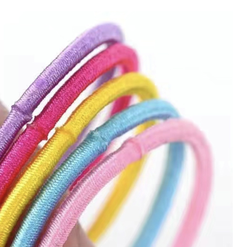 Sét dây buộc tóc 100 dây có túi zip LOVE