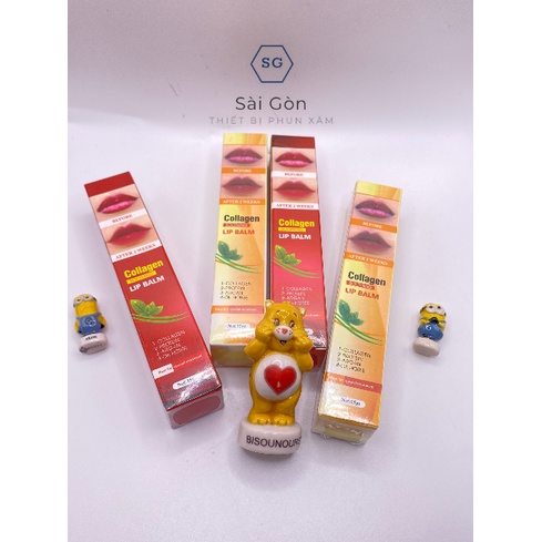 Dưỡng Collagen kích màu cho môi sau phun xăm