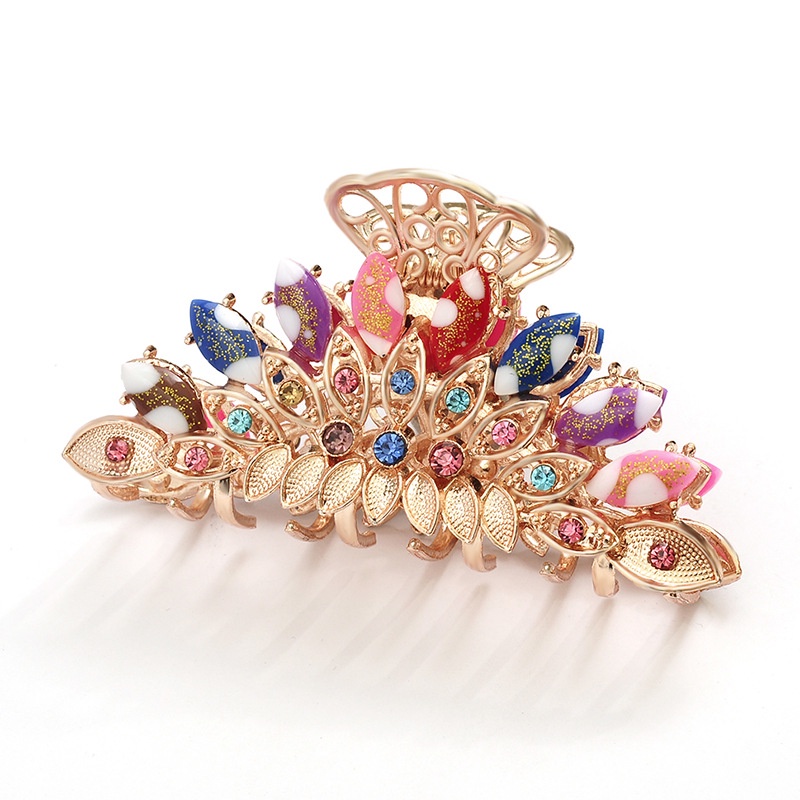 Kẹp Tóc Đuôi Ngựa Đính Kim Cương Giả Phong Cách Hàn Quốc Cho Nữ