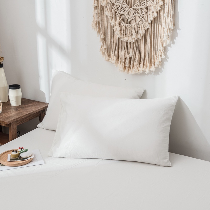 Vỏ gối nằm cotton tici 1 màu kích thước 50x70cm (1Chiếc)