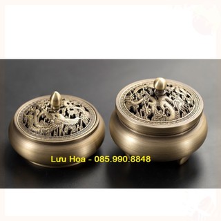 Mua lư tặng trầm lư xông trầm chất liệu đồng nguyên chất siêu bền, đẹp - tặng 5 nụ trầm .