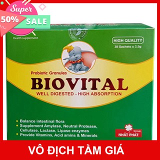 Cốm vi sinh Biovital – Hỗ trợ giúp trẻ ăn ngon, kích thích tiêu hóa (Hộp 30 gói)