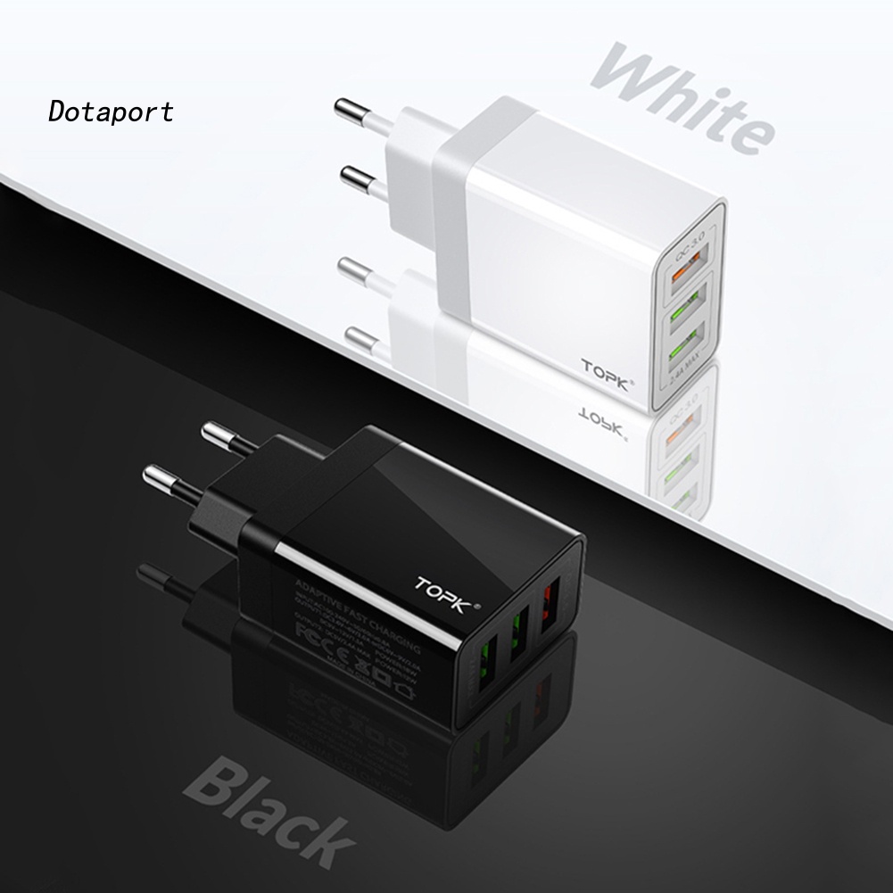 TOPK Củ Sạc Nhanh Doanh Nhân 30w Qc3.0 3 Cổng Usb