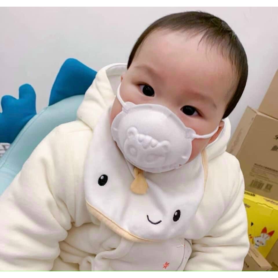 Combo 3 Khẩu trang cho trẻ em từ 6 t-  2 tuổi Kids Mask Thịnh Phát kháng khuẩn chống bụi mịn theo tiêu chuẩn Nhật Bản.