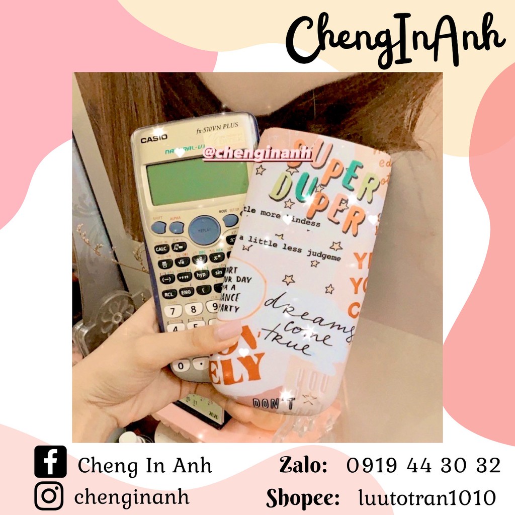 Miếng decal dán máy tính bỏ túi vinacal/casio