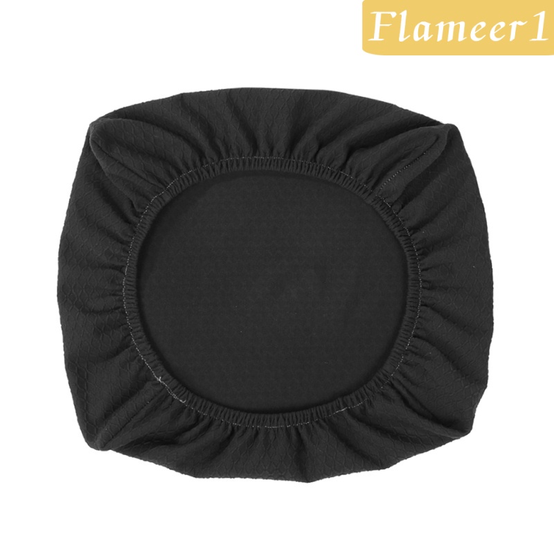 [Flameameer1] Vỏ Bọc Ghế Xoay Phòng Ăn / Văn Phòng Màu Đen Jacquard
