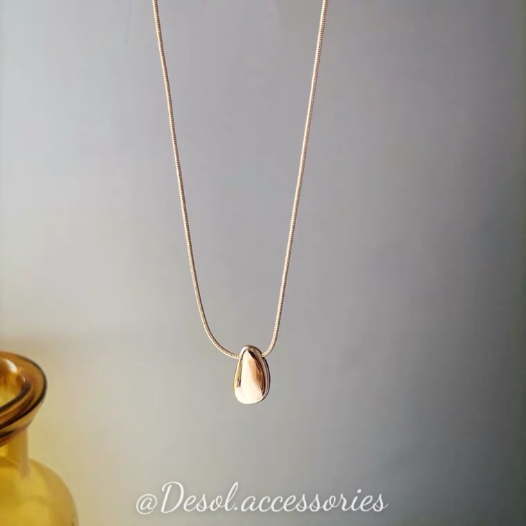 Dây chuyền, vòng cổ Eira dáng mảnh mặt giọt nước NL037 Desol.accessories