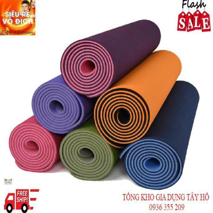 THẢM TẬP YOGA TPE 2 LỚP