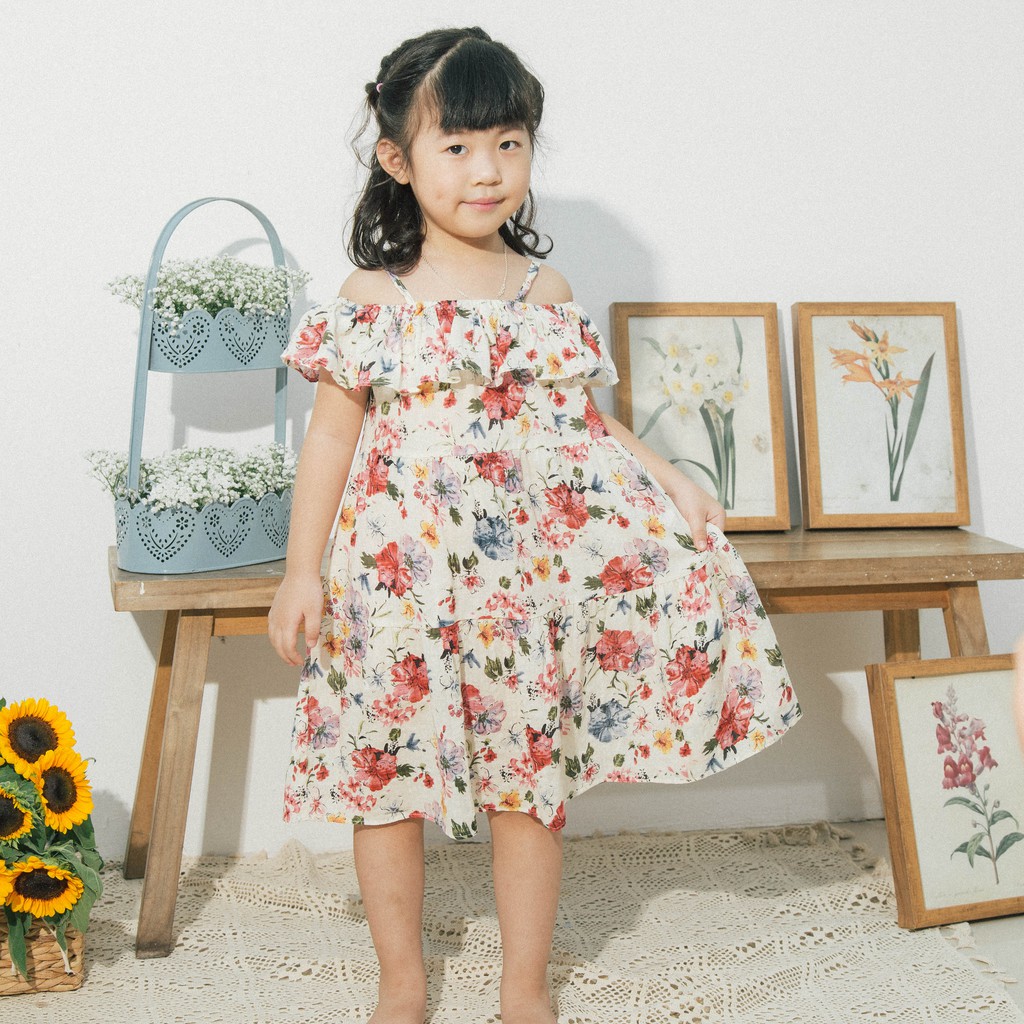 Váy perimits 2 dây cánh tiên cho bé gái, hàng xuất hàn dư xịn