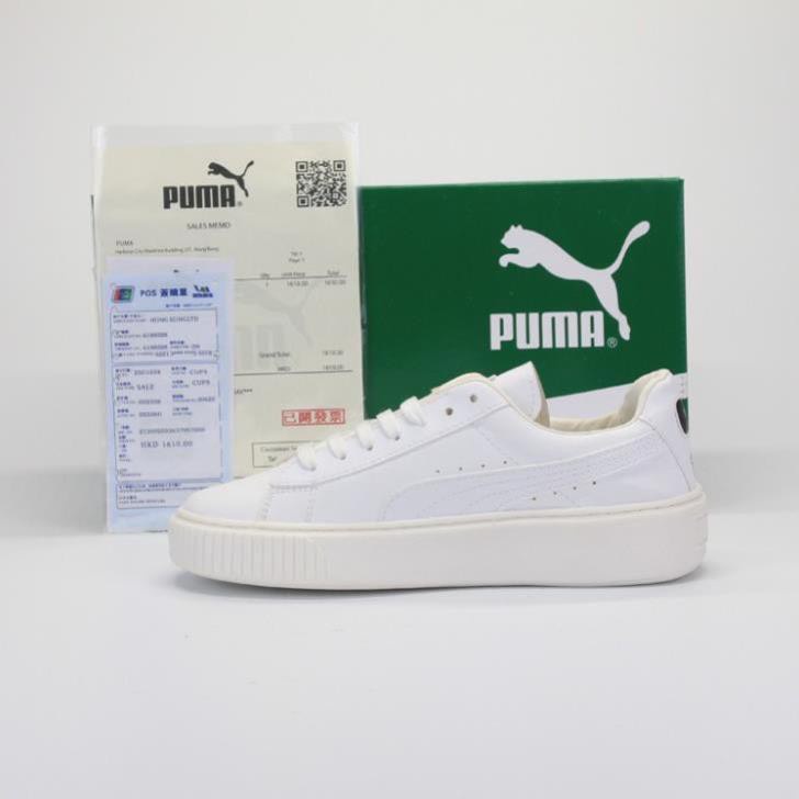 Giày Thể Thao Sneaker Nữ 𝐏𝐮𝐦𝐚 Trắng Full Độn Đế Tăng Chiều Cao Hàng 1:1 [Full Bill + Box]