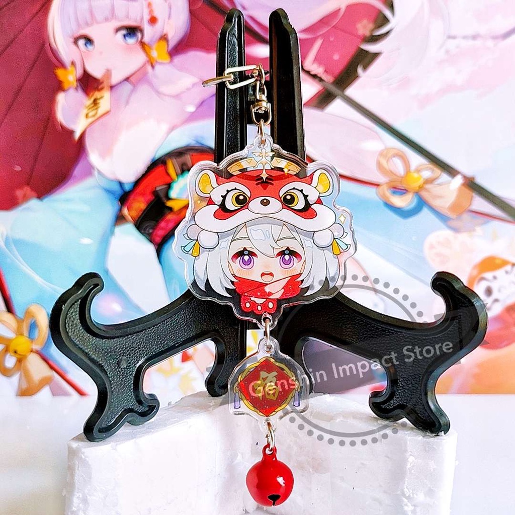 PAIMON Móc khóa nhân vật game Genshin Impact PHIÊN BẢN TẾT (in giữa acrylic)