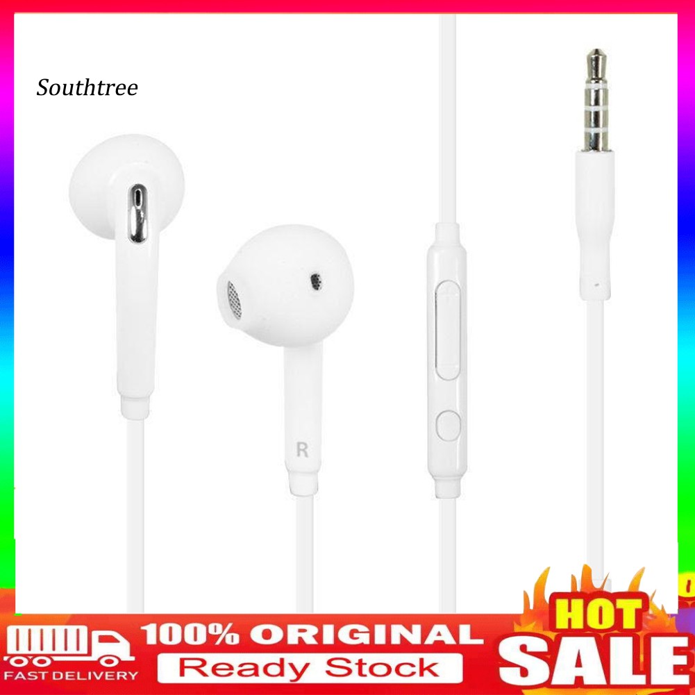 Tai Nghe Nhét Tai Jack 3.5mm Có Micro Âm Thanh Stereo Sống Động Dành Cho Samsung S6