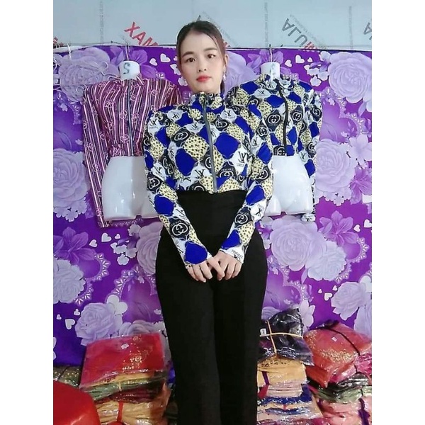 Áo khoác lửng ủ kem