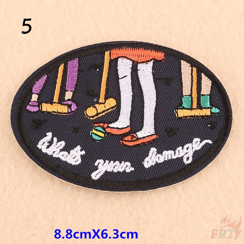 Sticker Ủi Thêu Trang Trí Quần Áo Hình Vsco