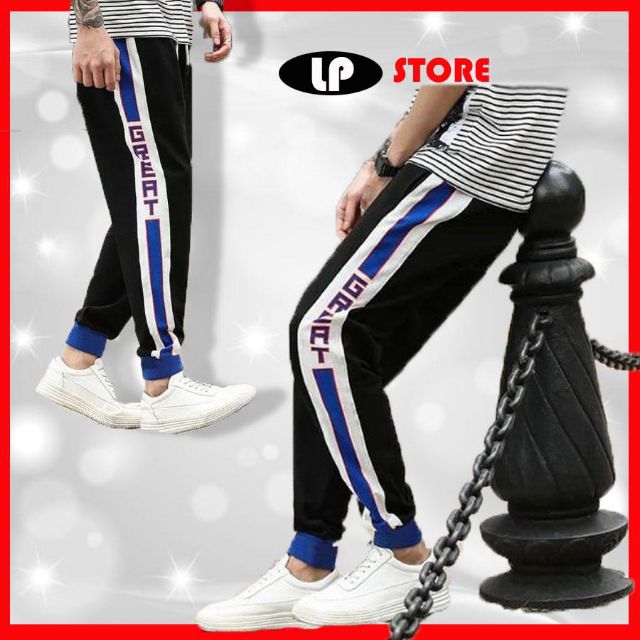[Freeship 2SP] Quần Jogger Phối Bo