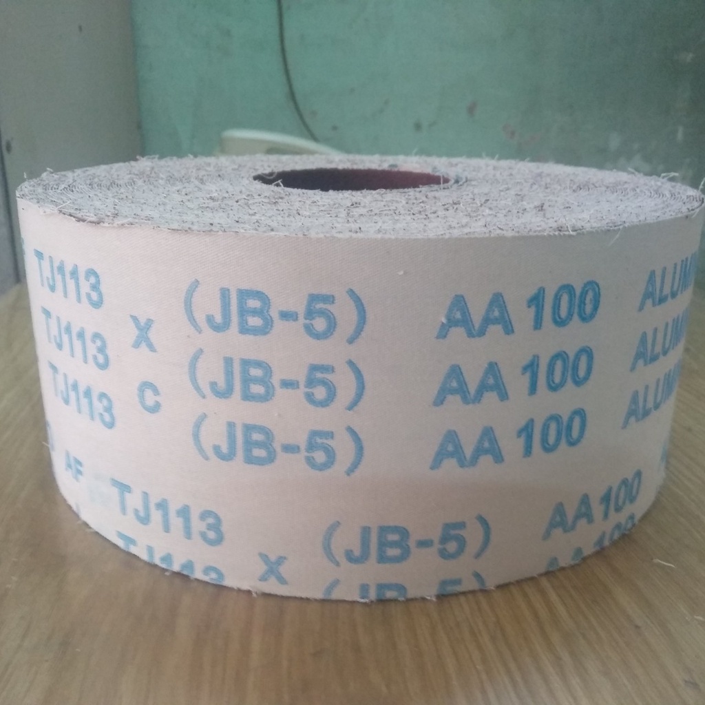 Nhám cuộn vải mềm dài 40m JB5, nhám ráp mềm JB5,dài 40m, rộng 10cm, hàng chuẩn, đủ hạt từ 40 đến 600