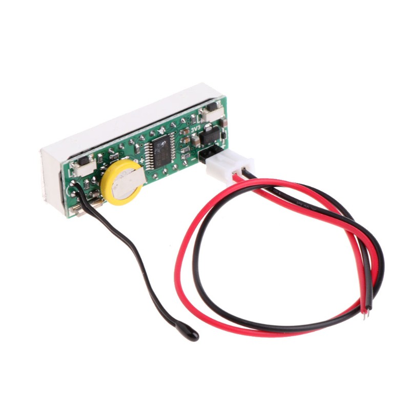 Đồng hồ đèn LED kỹ thuật số đa năng 3 trong 1 tiện lợi đo thời gian nhiệt độ và điện áp cho xe hơi