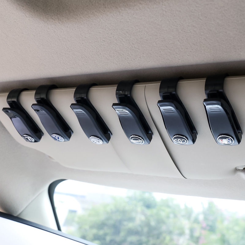 1 Kẹp Giữ Mắt Kính / Thẻ / Mắt Kính Gắn Trên Xe Hơi