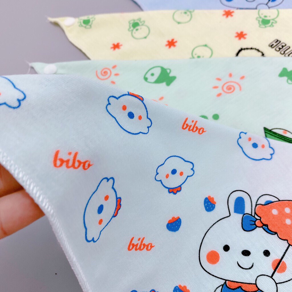 Set 10 Khăn Yếm Tam Giác 100% cotton mềm mịn( Mã Màu mới)