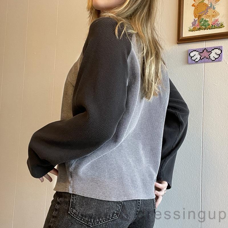 Áo thun nữ dài tay cổ tròn thời trang