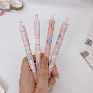 Bút bi dễ thương hình gấu màu hồng _ Mẫu ngẫu nhiên_B204_giaynotecute.vn