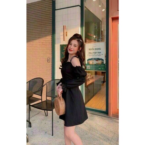 Đầm voan rớt tay form A cực hot