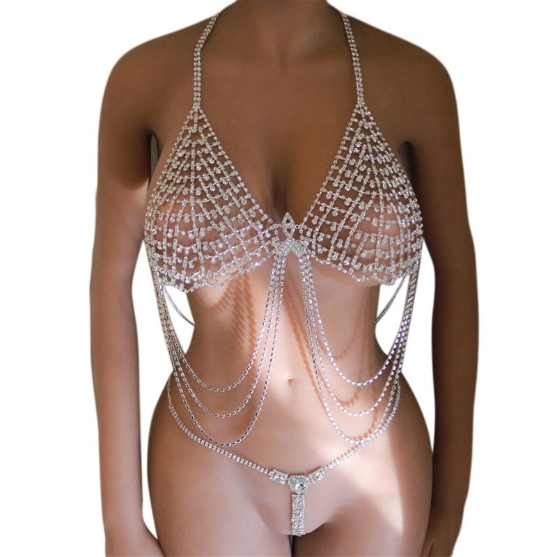 Vòng cổ Toàn Thân Đính Đá Tua Rua Phong Cách Boho Cho Nữ