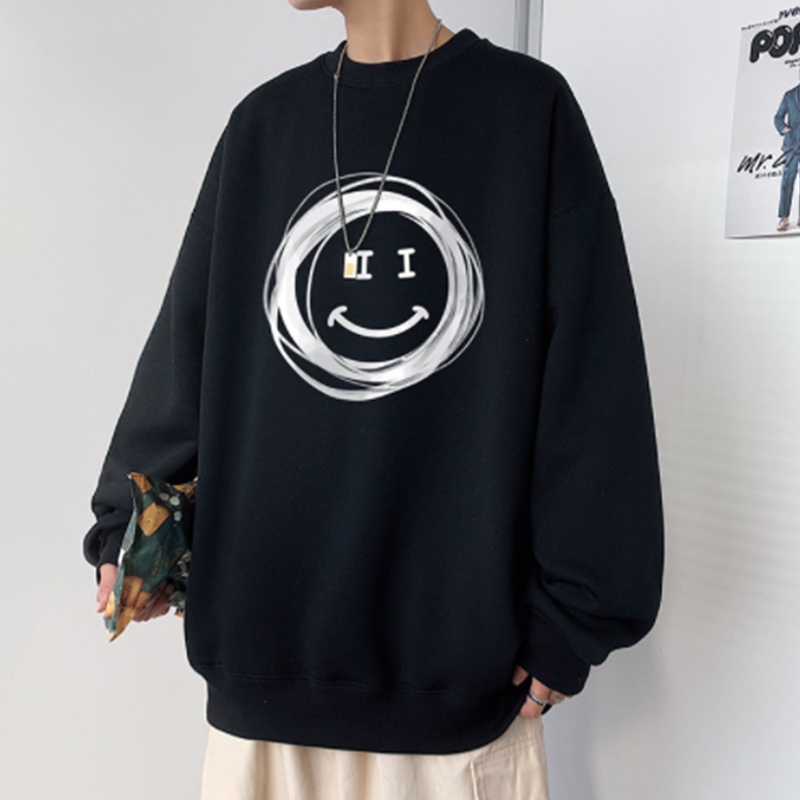 Áo sweater nam unisex form rộng nỉ ngoại local brand đẹp cặp đôi ulzzang hàn quốc oversize dày mịn MẶT CƯỜI