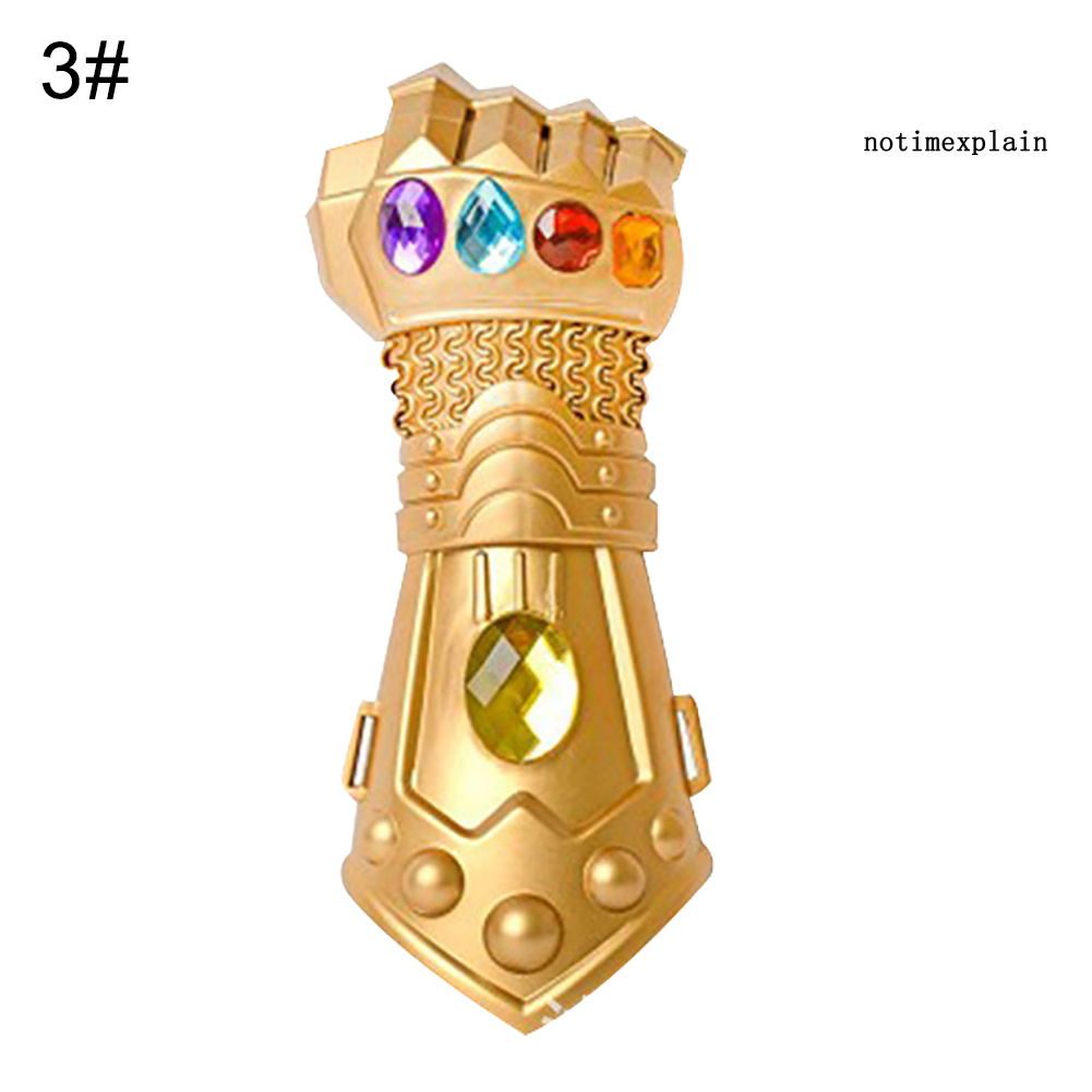 Mặt Nạ Găng Tay Thanos Có Đèn Led Hóa Trang Người Sắt