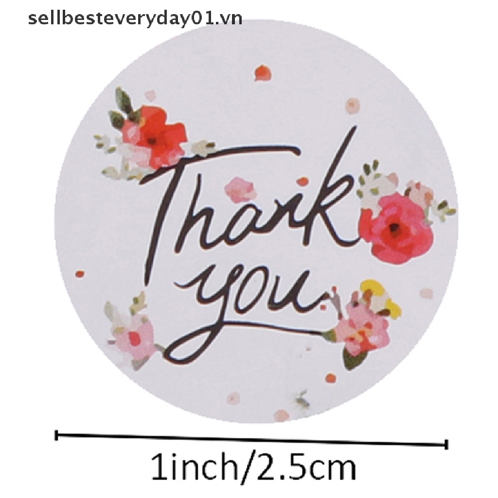 Cuộn 500 Nhãn Dán Tròn Thank You Trang Trí Tiệc