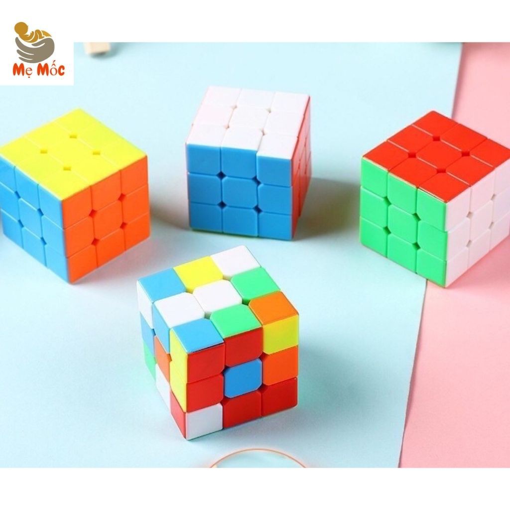 Khối Rubic - Rubik Sắc Màu - Đồ Chơi Giải Trí Siêu Trí Tuệ Cho Bé - Kích Thích Não Bộ Thông Minh [Shop Mẹ Mốc]