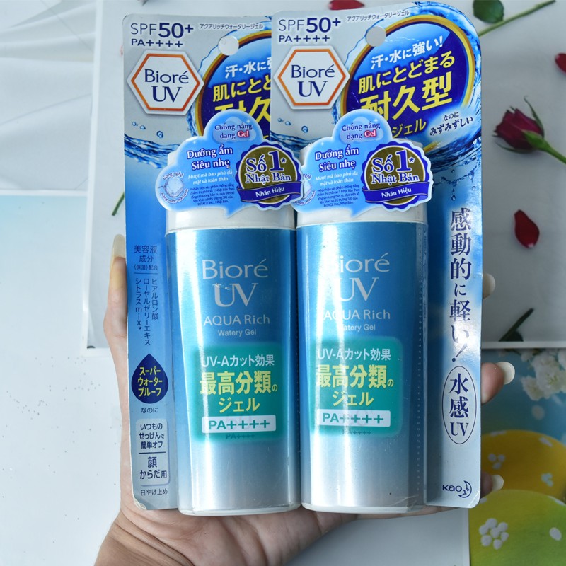 gel chống nắng biore UV aqua rich watery essence pa++++ 90ml