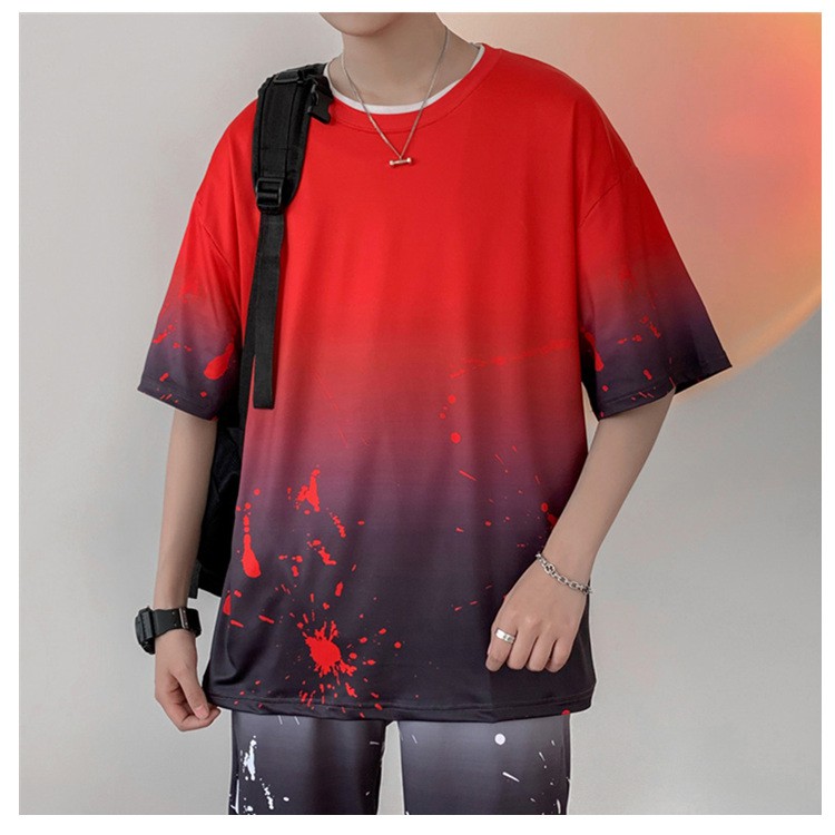 Áo Thun Nam Loang Trẻ Trung In Họa Tiết Vẩy Sơn Cá Tính Zenkonam MEN TOP 220C R