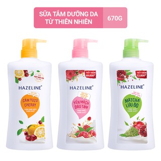 Sữa tắm dưỡng da hazeline 670g
