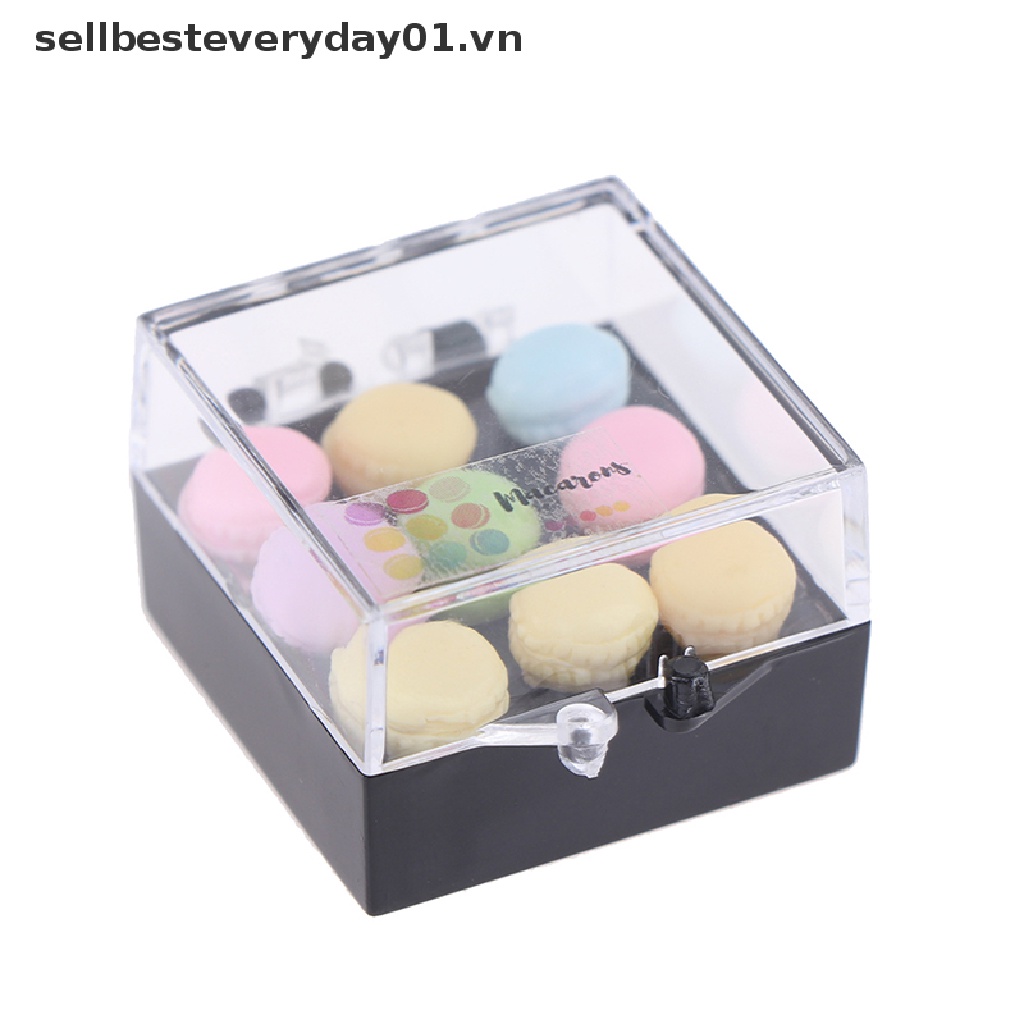 Đồ chơi hình bánh macaroon tỉ lệ 1:12 trang trí nhà búp bê