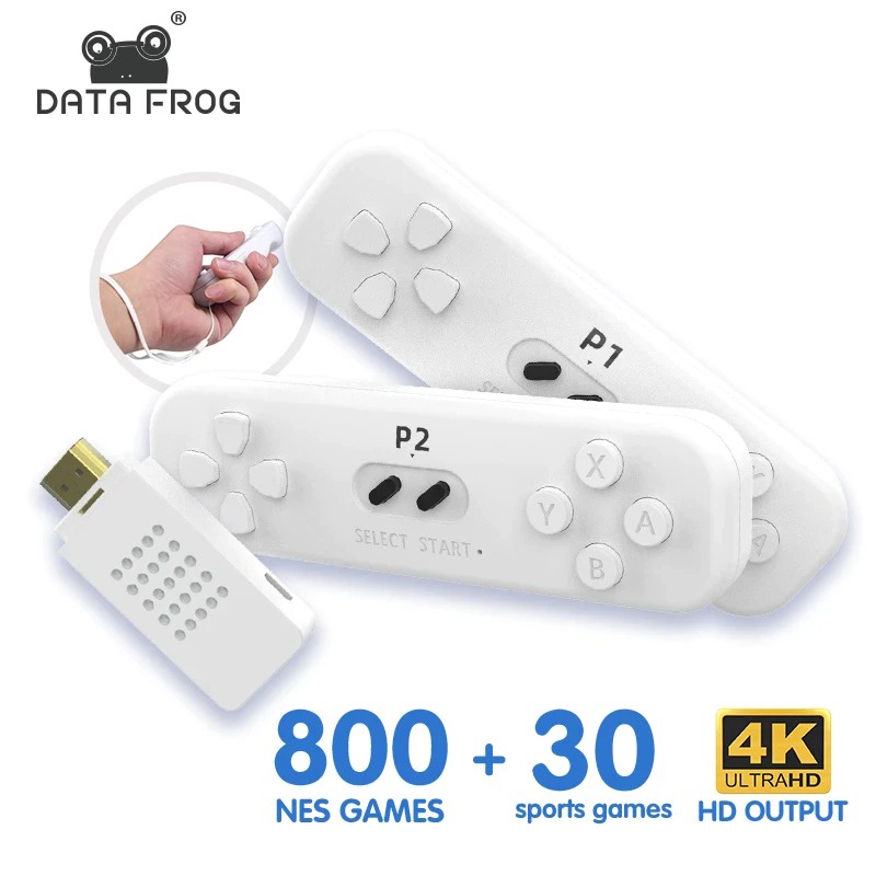 Máy Chơi Game Y2 Fit - Full 800 game máy NES + 30 Game Sport điều khiển bằng thao tác tay Không Dây, Cắm HDMI