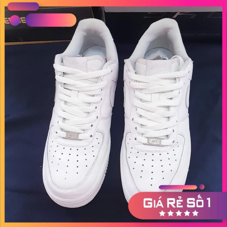 Giày Nike Air Force I low trắng, size từ 35 - 46 real 2hand (đã sử dụng) -am1