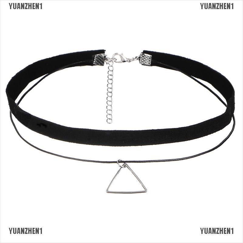 [YUANZHEN1] Vòng Cổ Choker Nhung Co Giãn Phong Cách Gothic Cổ Điển