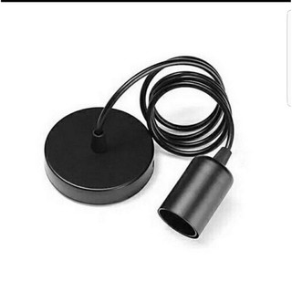 Đui đèn thả 1 mét đui E27 ( gồm dây 1m, đế và bát) Dây đui đèn thả trang trí