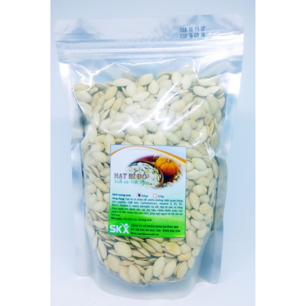 Hạt bí đỏ Duy Ký 250g, hỗ trợ người bị thiếu máu