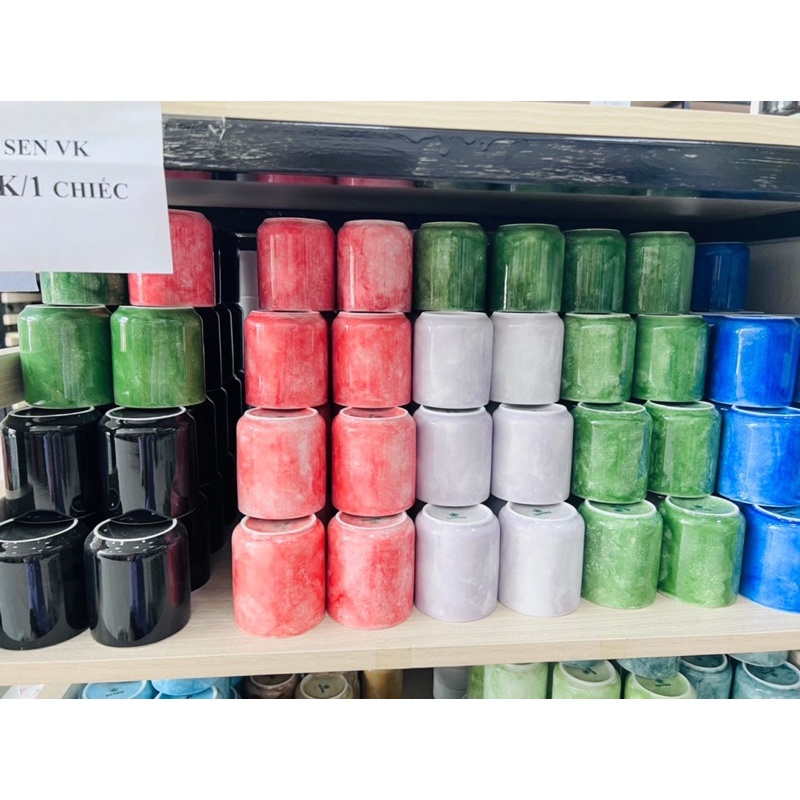 Cốc Sứ Men Vân Đá Hình Trụ Ly Sứ Uống Nước 200ml Cốc Trụ Nhiều Màu Sứ Bát Tràng Cao Cấp