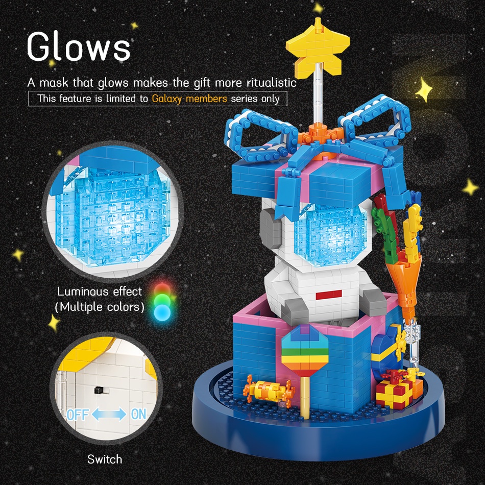 Bộ Đồ Chơi Lắp Ráp Mô Hình Phi Hành Gia Hoạt Hình 3D Sáng Tạo Dành Cho Trẻ Em